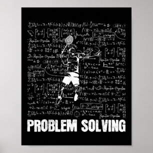 Poster Solução de Problemas de Badminton Jogadores Esport