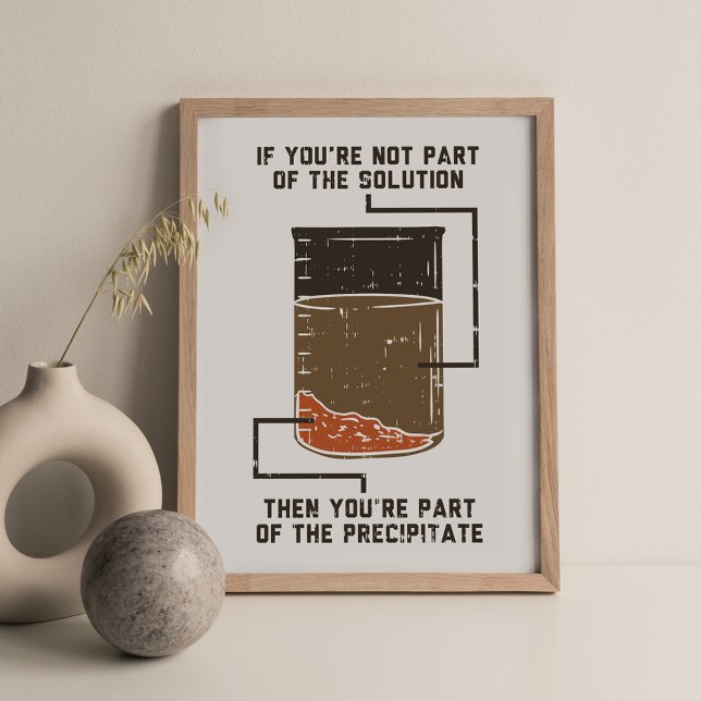 Poster Solução de Química Engraçada (Criador carregado)