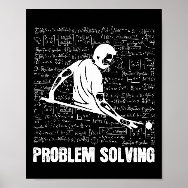 Poster Solução para problemas de Billiards solucionando j (Frente)