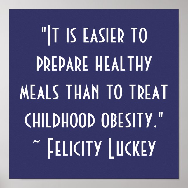 Pôster Soluções de obesidade infantil (Frente)