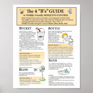 Poster Soluções para Mosquitos Amigáveis à Vida Selv
