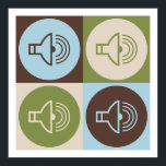 Poster Som de pop Art<br><div class="desc">Som de pop Art. Adquira este design divertido com seu passatempo,  ocupação ou obsessão em t-shirts,  adesivos e muito mais. Eles também fazem presentes de excelente!</div>