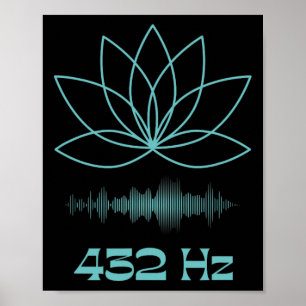 Poster Som Th Nova Era Meditação Yoga Flor de Lótus Verde