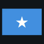 Poster Somalia Flag<br><div class="desc">Patriotic flag of Somalia.</div>
