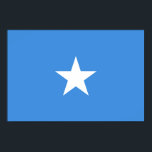 Poster Somalia Flag<br><div class="desc">Patriotic flag of Somalia.</div>