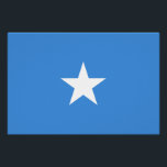 Pôster Somalia Flag<br><div class="desc">Patriotic flag of Somalia.</div>