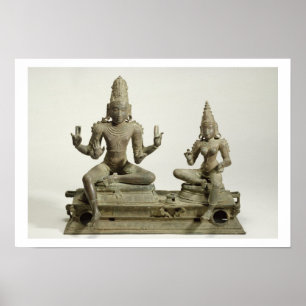 Poster Somaskanda, Chola, Tamil Nadu (bronze)