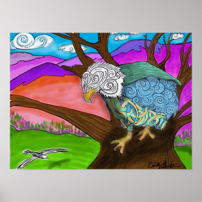 Poster Sombra observando Jackie (Frente)