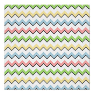 Pôster Sombra Pastel da Chevron-Gota