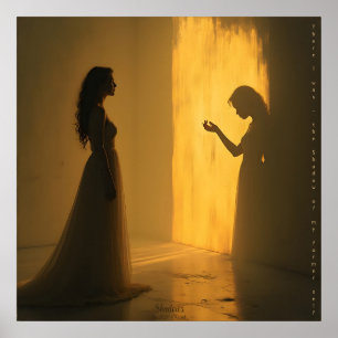 Poster Sombras - Arte Digital de Fantasia com IA
