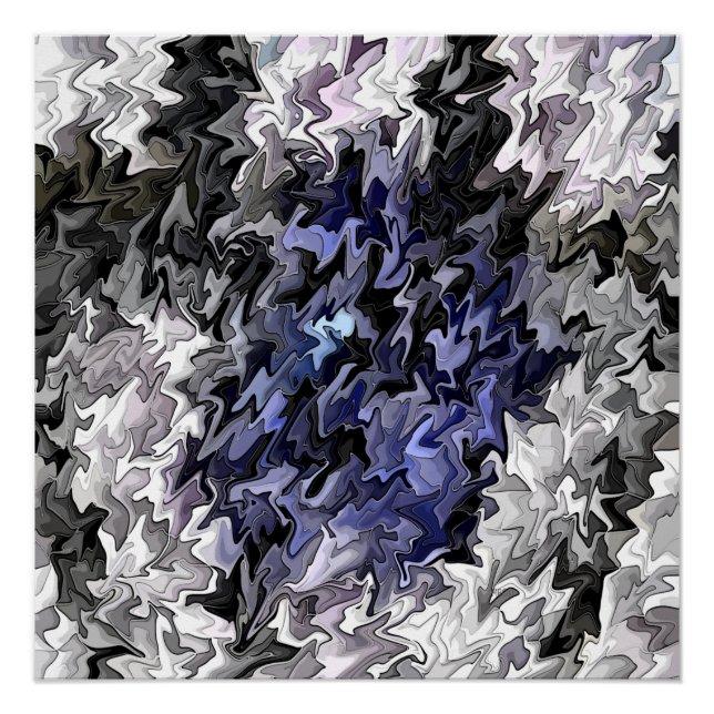 Pôster Sombras de Azul na Luz. (Frente)