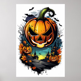 Poster Sombras de Haunt, Abóbora Assustadora