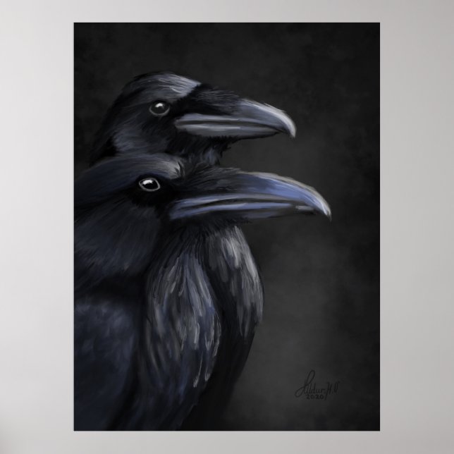 Poster Sombras de Raven: Duo Místico no Noir (Frente)
