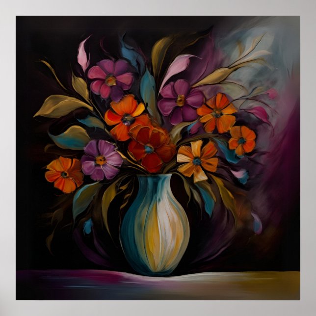 Poster Sombras do Vaso Blooming (Frente)