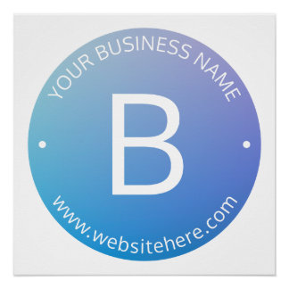 Pôster Sombreado Azul e Roxo com Texto Editável