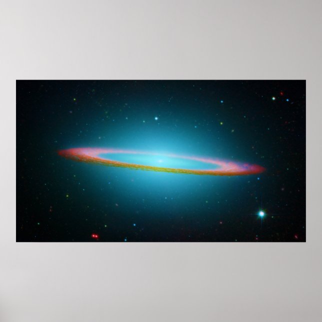 Poster Sombrero Galaxy in Infrared Light (Frente)