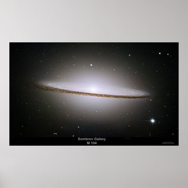 Poster Sombrero Galaxy (M104) (Frente)