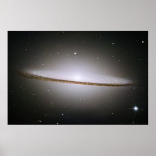 Pôster Sombrero Galaxy M104 36x24 (33x22)