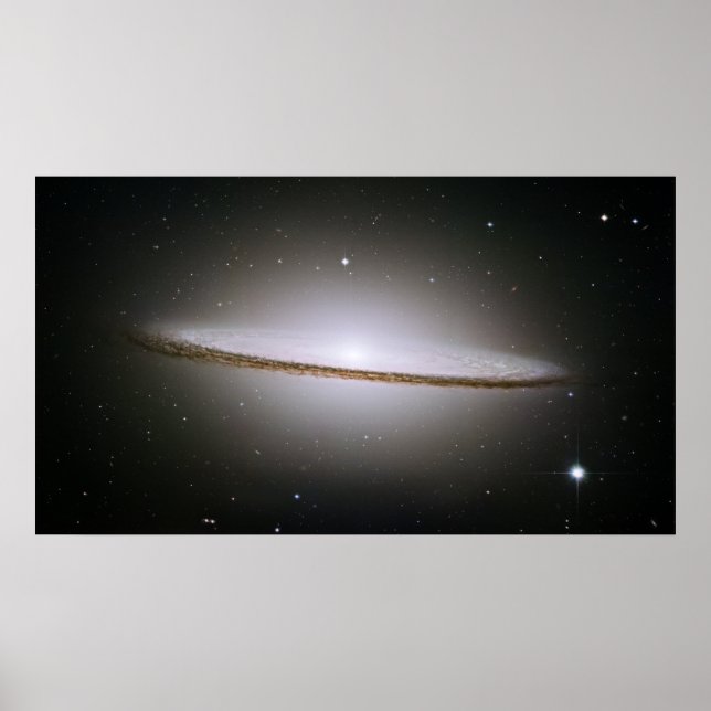Poster Sombrero Galaxy, M 104, NGC 4594, IRAS 12373-1121 (Frente)