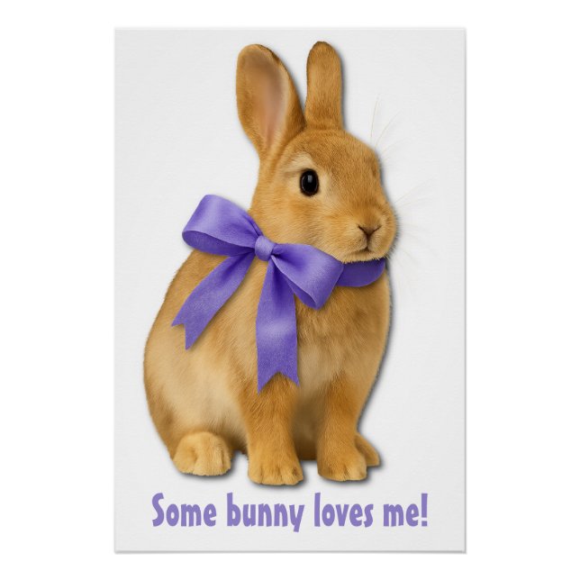 Pôster Some bunny loves me! (Frente)