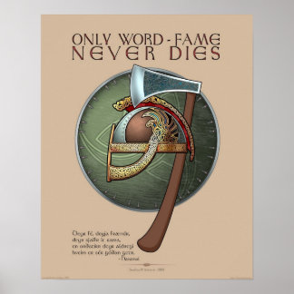 poster "Somente Word-Fame Nunca Morre" (16x20)