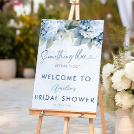 Poster Something Blue Hydrangea Bridal Shower Sign