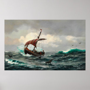 Poster Sommernat em den Grønlandske Kyst circa Aar 100