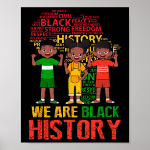 Poster Somos a História Negra Mês Crianças Afro-Americana