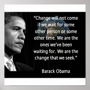 Pôster Somos a mudança que procuramos