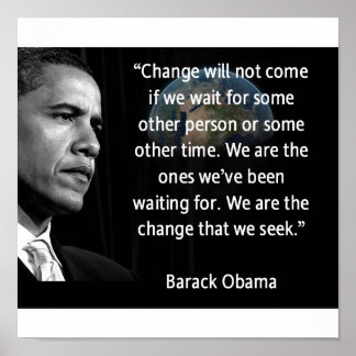 Pôster Somos a mudança que procuramos