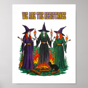 Poster Somos a Resistência Feminista Bruxas Adesivo