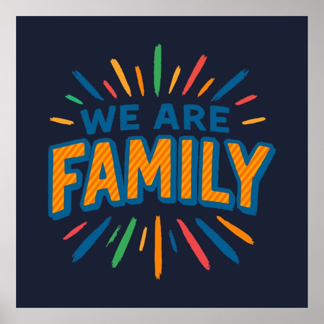 Poster Somos da Família 1 (Frente)