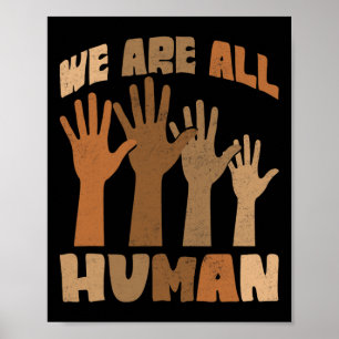 Poster Somos Todos Humanos Melanina História Negra Afro-A