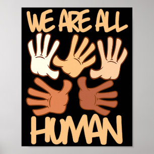 Poster Somos Todos Humanos Melanina Orgulho da História N
