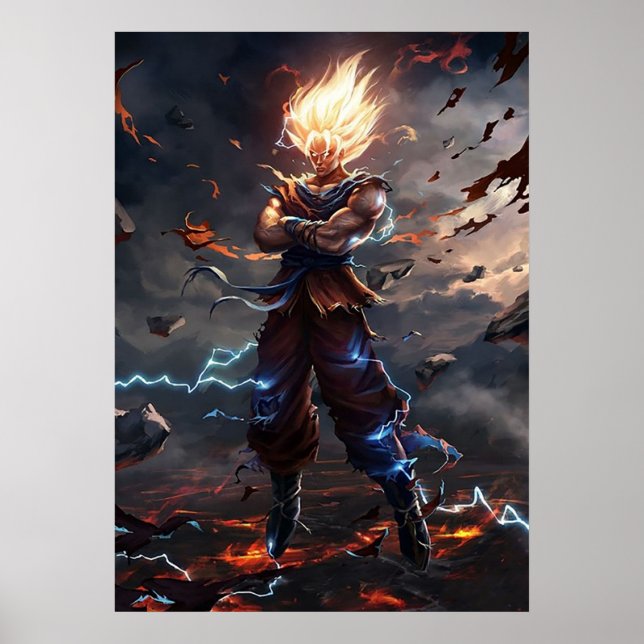 Poster Son Goku Super Saiyan (Frente)