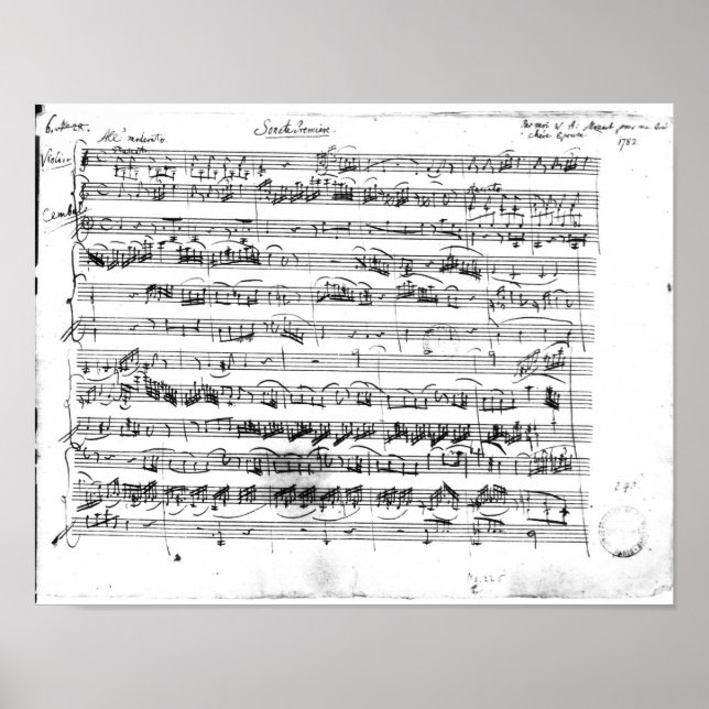 Pôster Sonato Premiere para violino e cravo (Frente)