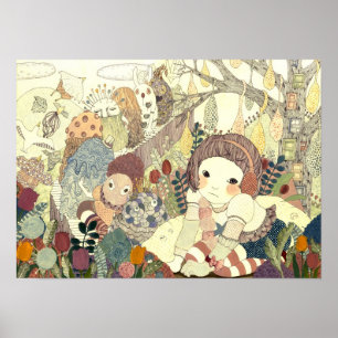 Poster sonhador de Headfone para SALVAR JAPÃO!