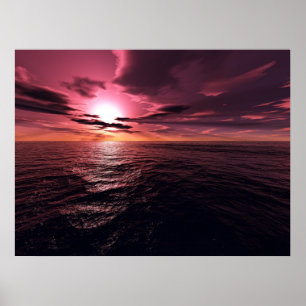 Poster Sonhador do por do sol