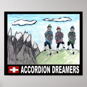Poster Sonhadores do acordeão