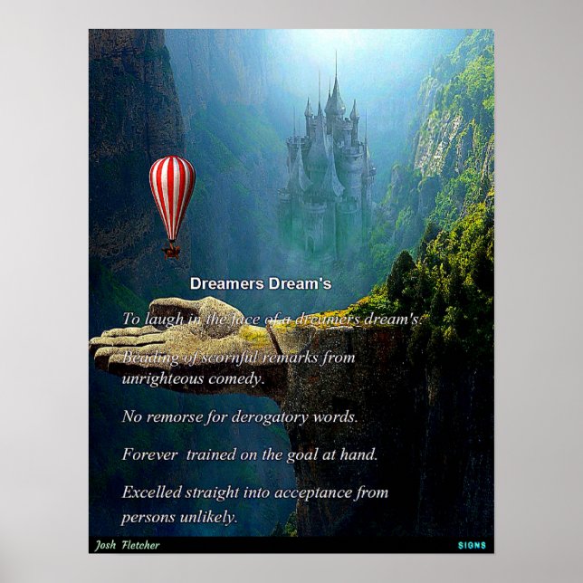 Poster Sonhadores Sonhos (Frente)