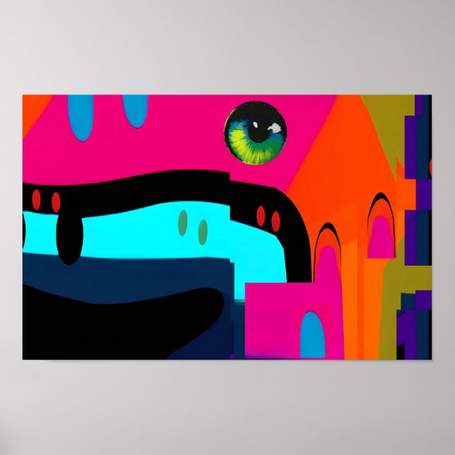 Poster Sonhando com o Surrealismo do Ken Build (Frente)