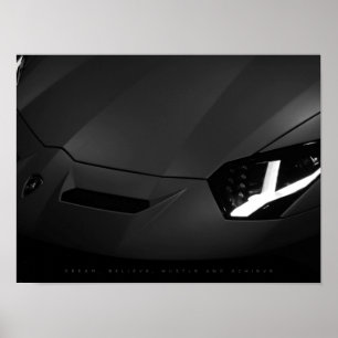 Poster Sonhe, acredite, Hustle e Alcance   Motivação