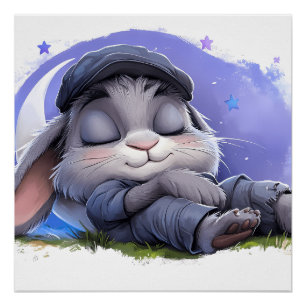 Pôster Sonhe Grande, Pequeno Coelho – Arte de Parede do C