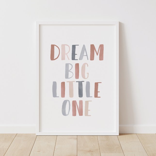 Poster Sonhe Grande Pequeno Um Decoração de Quarto Infant (Criador carregado)