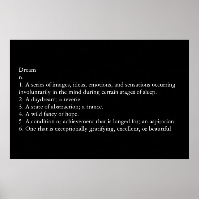 Poster Sonho (Frente)