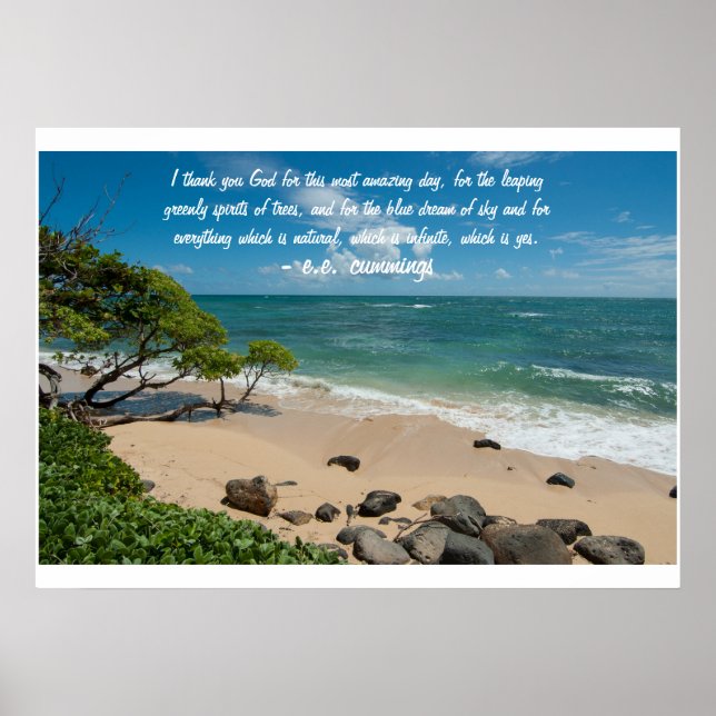 Pôster Sonho Azul de Céu (Frente)