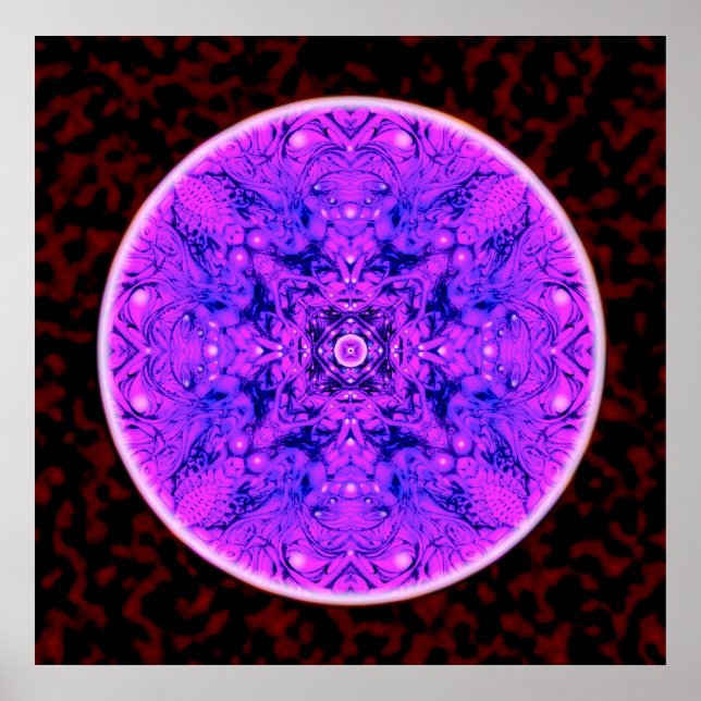 Poster Sonho Azul e Roxo (Frente)