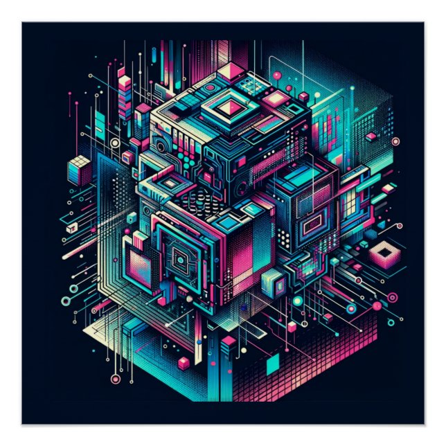 Pôster Sonho Cibernético (Frente)