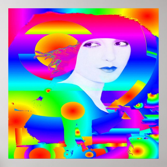 Pôster Sonho de abstrato Color (Frente)