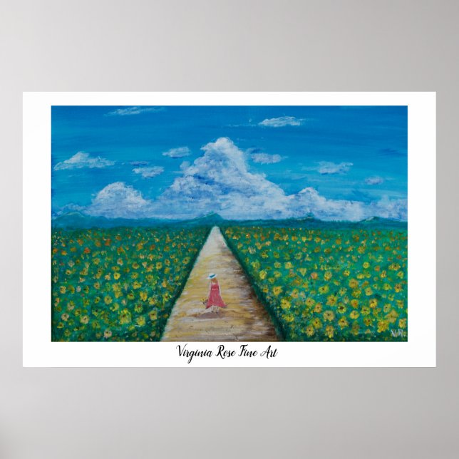 Poster Sonho de girassol (Frente)